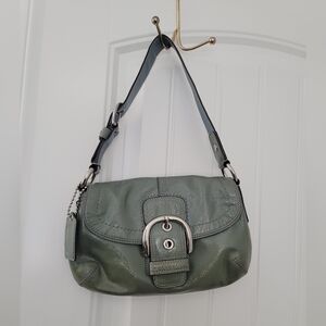 Coach soho saddle shoulder bag teal